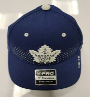 A blue Maple Leaf's team cap with the logo on the front.